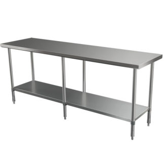 Economy 430 Grade Stainless Steel Flat Bench 2200 x 700 x 900mm high