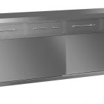 Stainless Steel Kitchen Cabinets, 2000 x 610 x 900mm high.