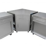 Stainless Corner Cabinet, 1000 x 1000 x 900mm high.