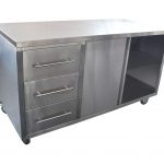 Coffee Cart – coffee machine ready, 1600 x 700 x 900mm.