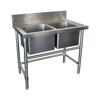 Double Stainless Steel Kitchen Sink, 1000 x 610 x 900mm high.