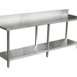 Premium Range Stainless Catering Bench with Splashback (2400 X 610)-0