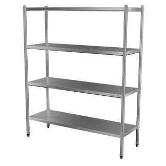 4-Tier Stainless Steel Kitchen Shelf, 1200 X 510 x 1800mm high-0