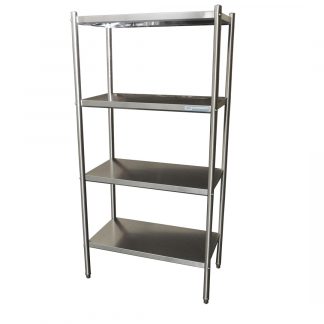 4-Tier Stainless Commercial Kitchen Shelf, 900 x 510 x 1800mm high-0