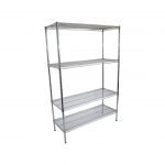 Chrome Shelving 4 Tier, 1219 X 457 deep x 1800mm high-0