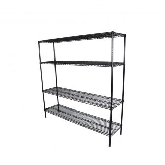 Epoxy Coolroom Shelving 4 Tier, 1829 X 457 deep x 1800mm high-0