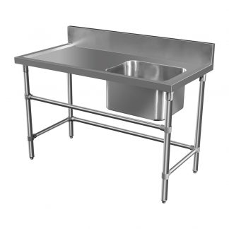 Stainless Sink - Left Bench, 1350 x 700 x 900mm high.