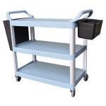 Polypropylene Trolley, 3-Tier With Castors, 890 X 510 x 845mm high-2351