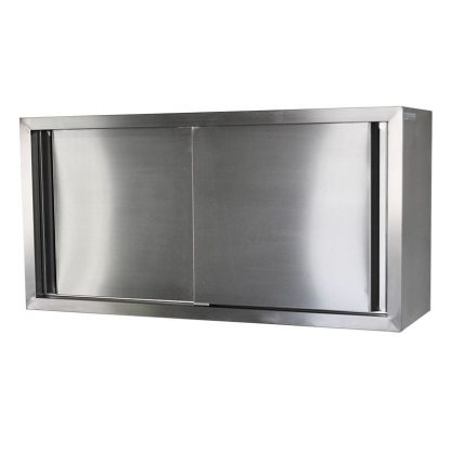 Stainless Steel Commercial Kitchen Wall Cabinet, 1200 x 380 x 600mm high.