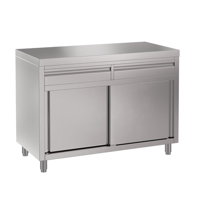 Stainless Steel Commercial Kitchen Cabinet, 1200 x 610 x 900mm high