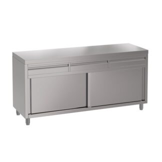 Stainless Steel Cabinet for Commercial Kitchens, 1800 x 610 x 900mm high