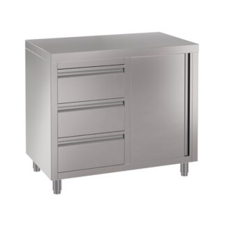 Stainless Steel Commercial BBQ Cabinet, 1000 x 700 x 900mm high