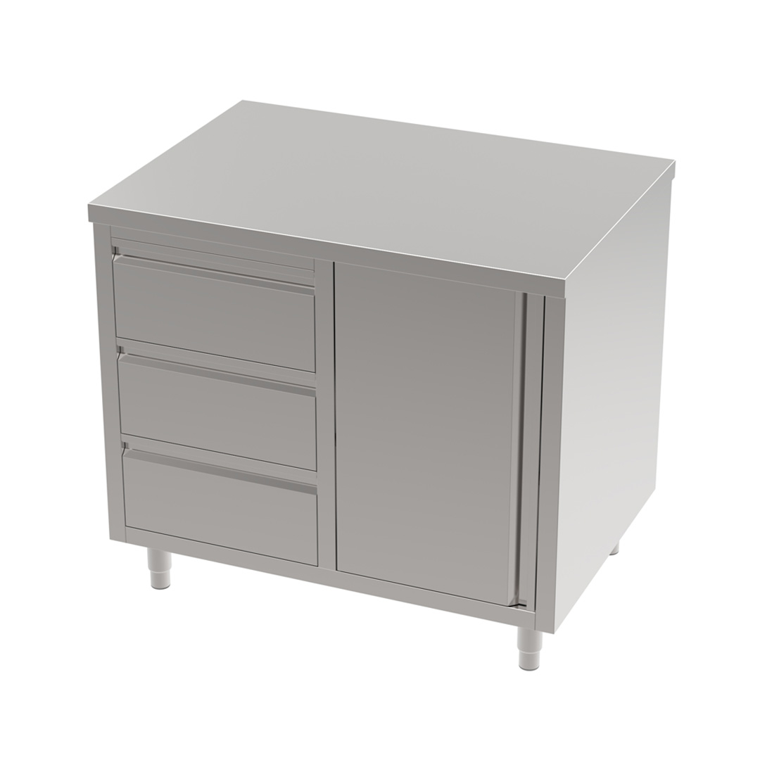 Stainless Steel Commercial BBQ Cabinet, 1000 x 700 x 900mm high