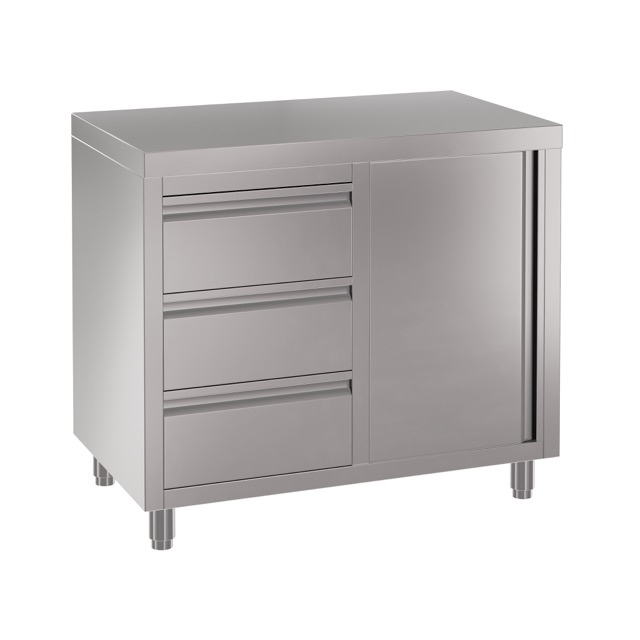 Stainless Steel Commercial BBQ Cabinet, 1000 x 700 x 900mm high