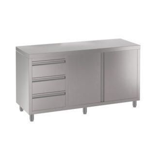 Stainless Steel Commercial BBQ Cabinet, 1600 x 700 x 900mm high