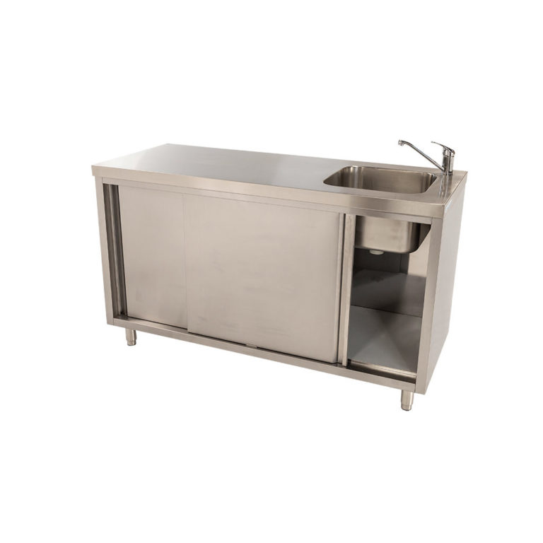 stainless steel kitchen sink base cabinet