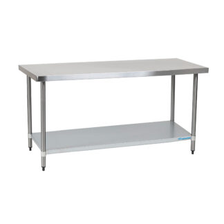 Economy 430 Grade Stainless Steel Flat Bench 1800 x 700 x 900mm high