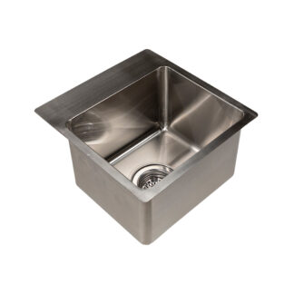 Handbasin Top In Bowl Stainless Steel 15Lt 300 x 250mm Sink, with 80mm Tap Lip