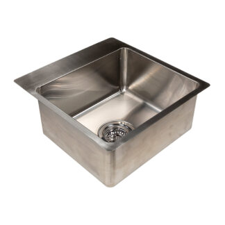 Inset Bowl Stainless Steel 18Lt 355 x 305mm sink, with 80mm Tap Lip