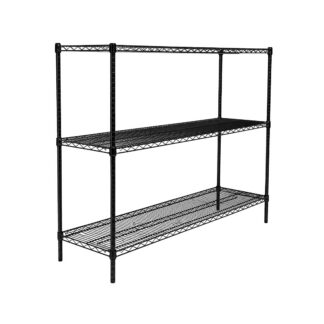 Epoxy Wire Shelving For Coolroom/Dry Store, 3 Tier, 1219 X 610 deep x 900mm high