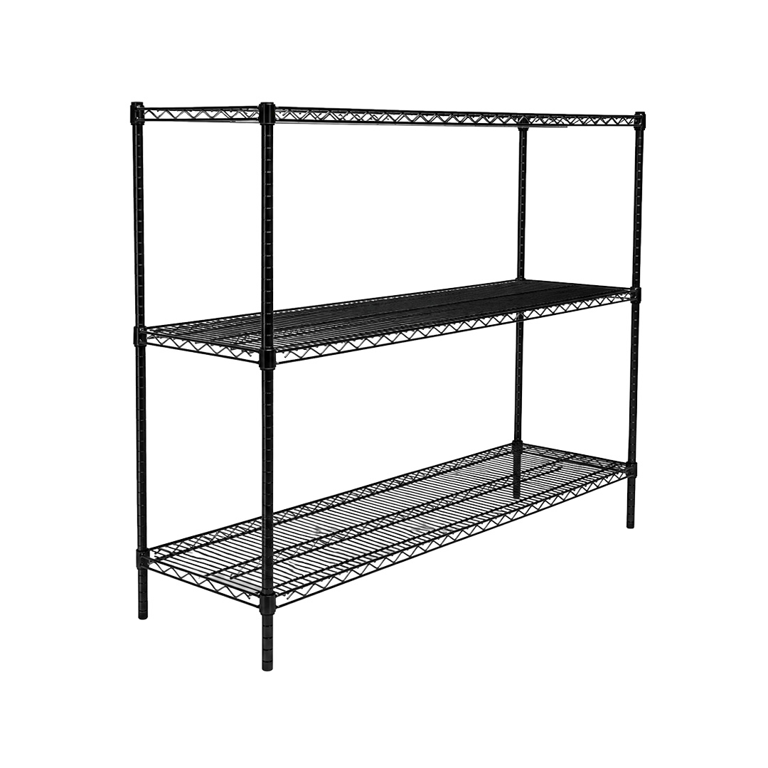 Chrome Wire Dry Store Shelving, 3 Tier, 1829 X 457 deep x 900mm high
