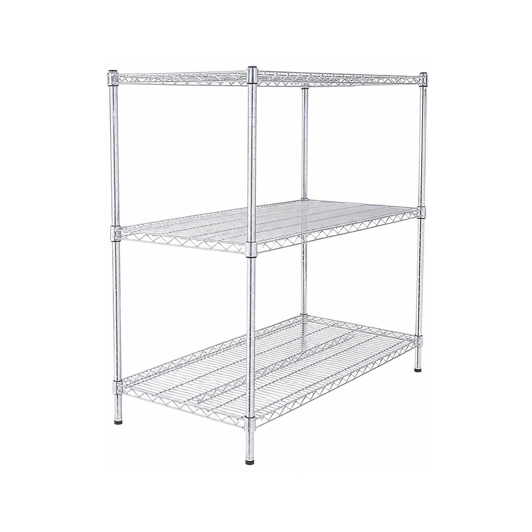 Chrome Wire Dry Store Shelving, 3 Tier, 914 X 457 deep x 900mm high