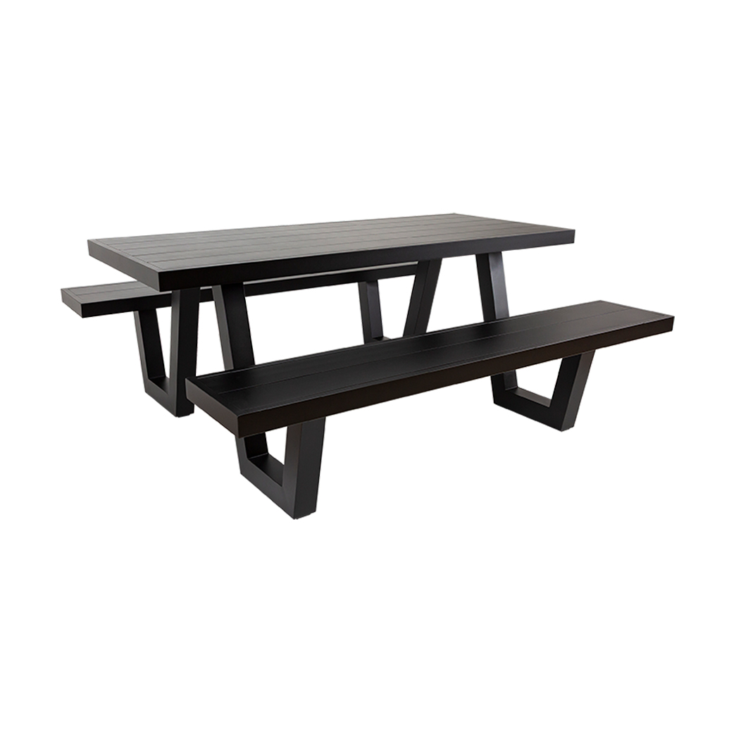 Wave Aluminium Outdoor Picnic Table 180cm
